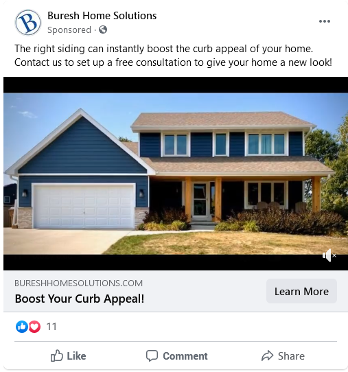 Buresh Home Solutions Boosted Social Post